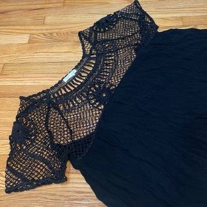 Lace black shirt